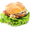 item  Tofu-Yaki Burger with Rainbow Salad