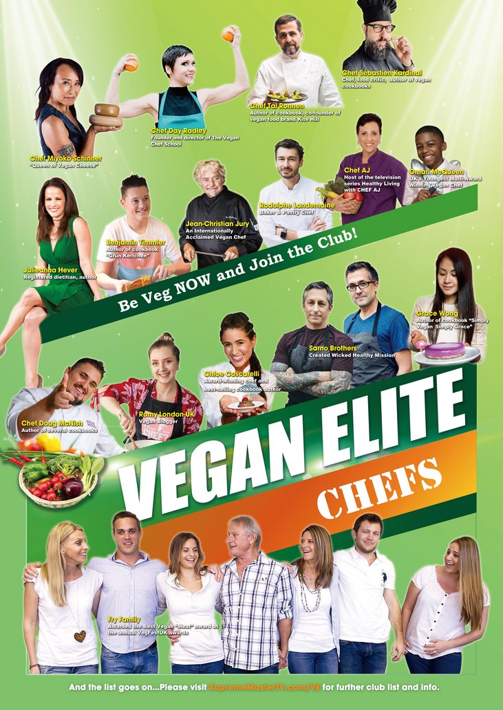 Vegan elite chefs poster