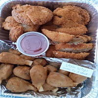 item  Vegan Wings & Katsu (half tray)