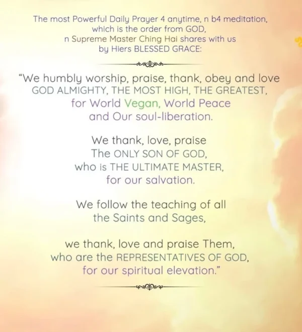 the powerful daily prayer